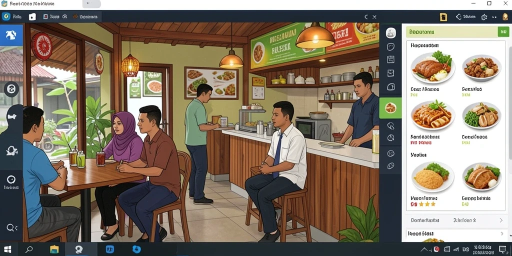 Screenshot menunjukkan berbagai pilihan permainan yang tersedia.