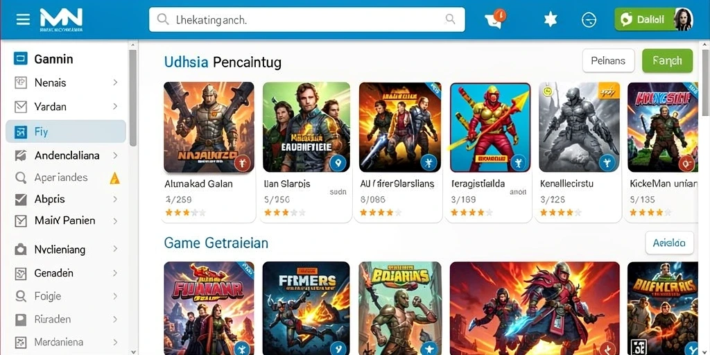 Tampilan antarmuka yang user-friendly.
