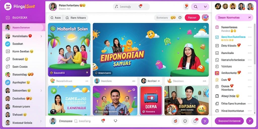 Tampilan antarmuka yang menarik dan intuitif.