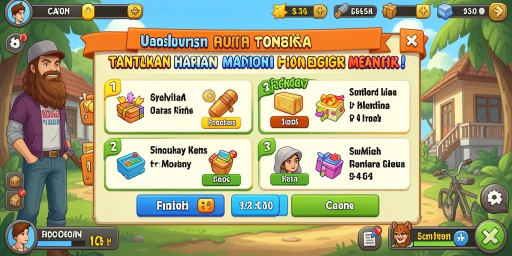 Tampilan antarmuka MAMEN123 yang menarik dan user-friendly.