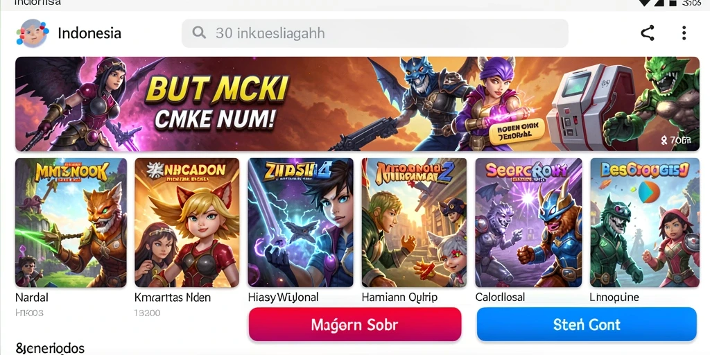 Layar utama aplikasi MEGEWIN188 yang menarik.