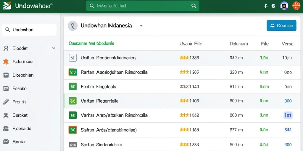 Tampilan antarmuka yang intuitif dan modern.