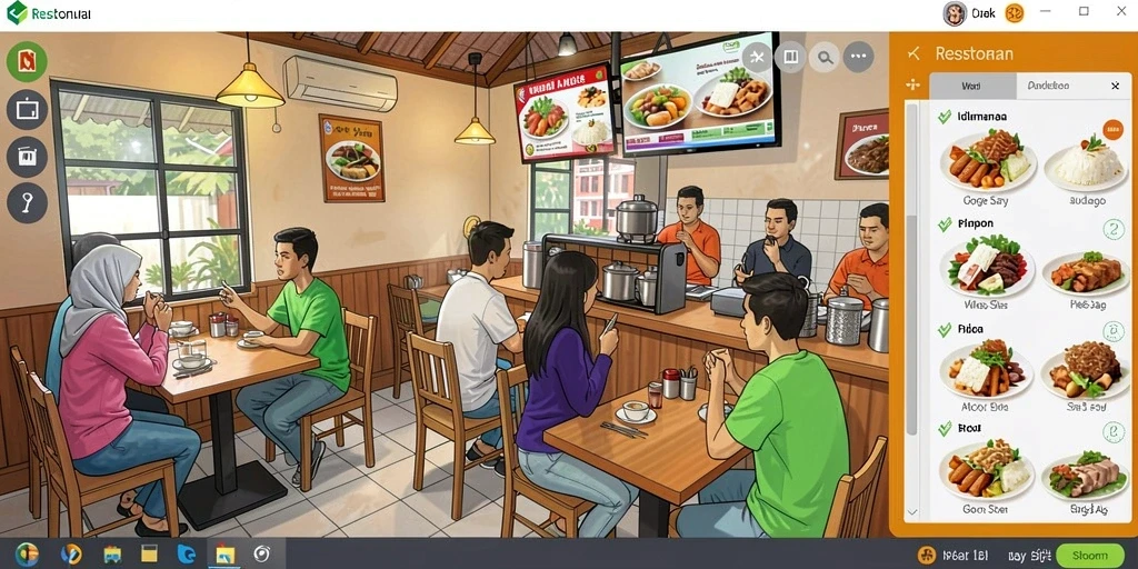 Screenshot menunjukkan tampilan antarmuka yang ramah pengguna.