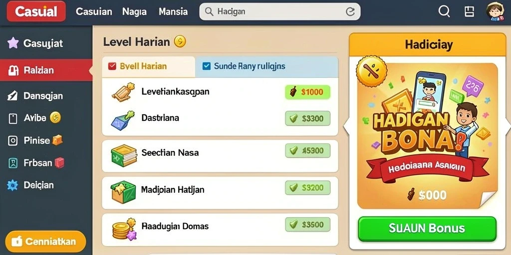 Tampilan antarmuka yang menarik dan user-friendly.